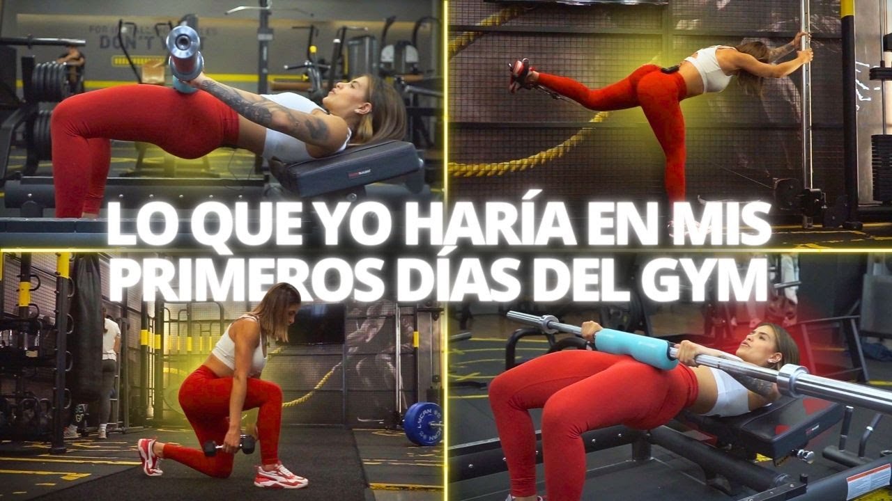 Rutina para tu primer día en el GYM 🍑 | Entrena glúteos y piernas