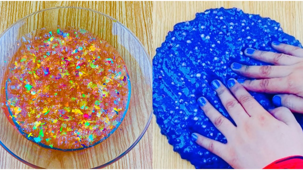 “Satisfying Slime ASMR | Crushing Foam Beads into Slime for Tingly Sounds”pk 103