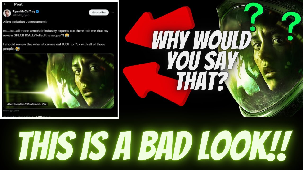 Ryan McCaffrey's Alien Isolation 2 Comments Are Why Gamers Don't Trust Review Outlets
