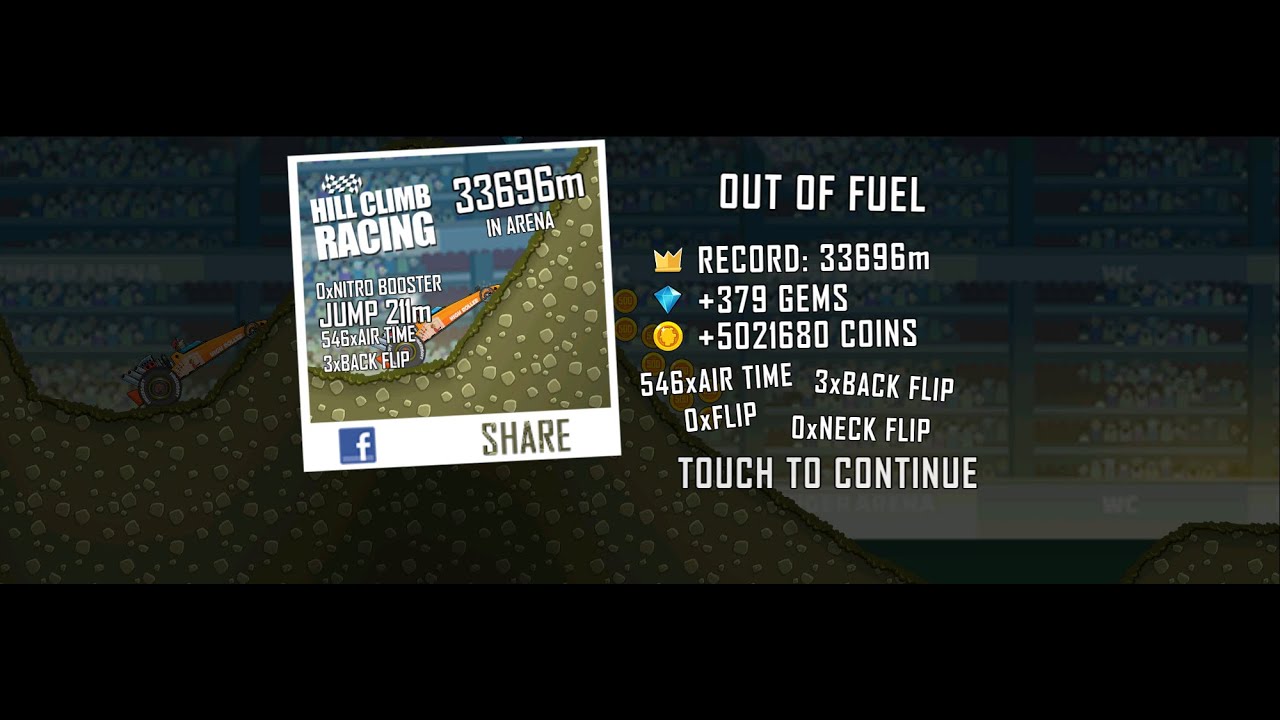 Hill Climb Racing Dragster + Arena 33696 WR TLL