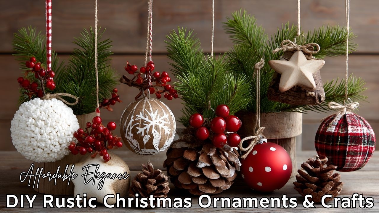 DIY Rustic Christmas Ornaments & Crafts | Farmhouse Holiday Decorating Ideas