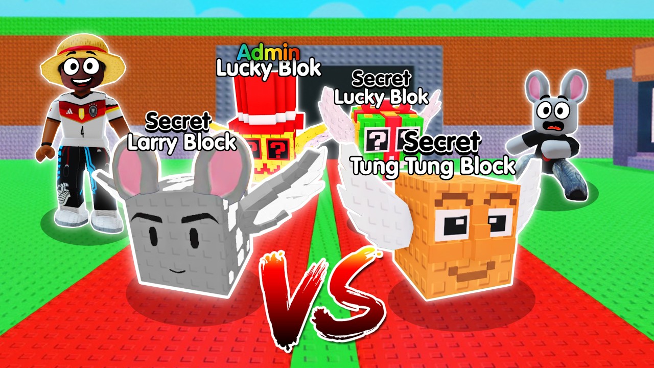DESAFIO DAS LUCKY BLOCKS com O LARRYZINHO NO ROUBE UM BRAINROT!