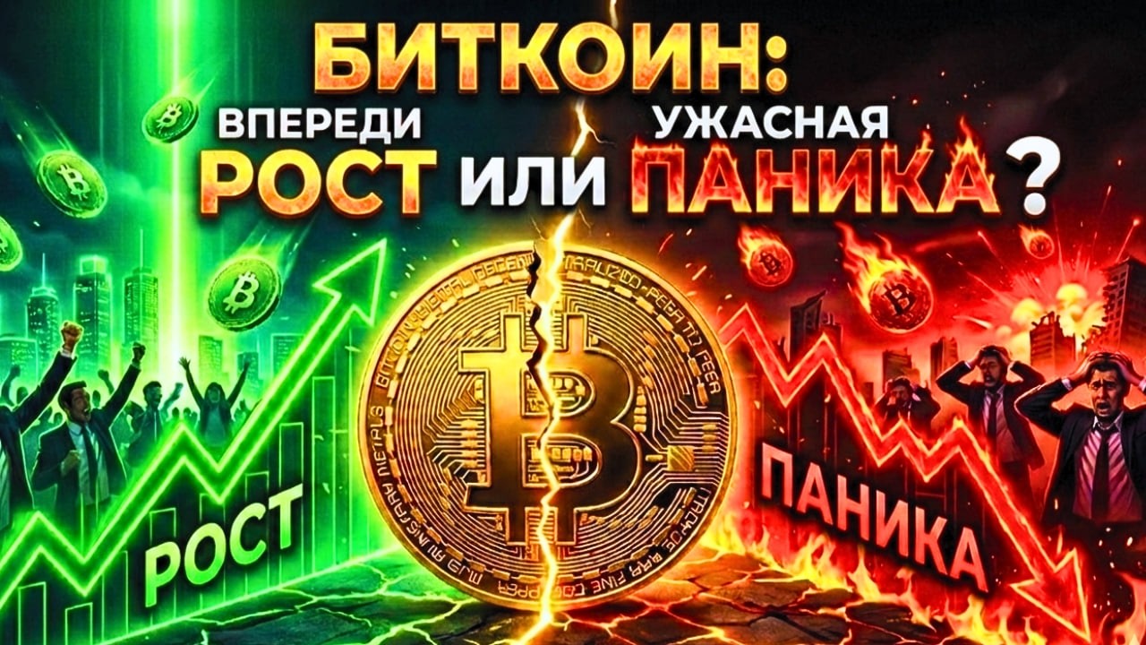 БИТКОН: ВПЕРЕДИ РОСТ ИЛИ УЖАСНАЯ ПАНИКА ?