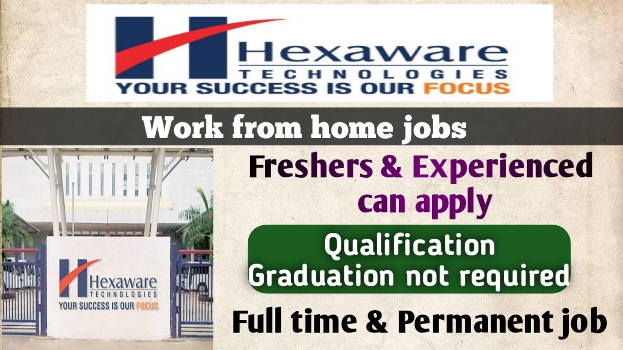 Work from home jobs in Hexaware Technologies 2021