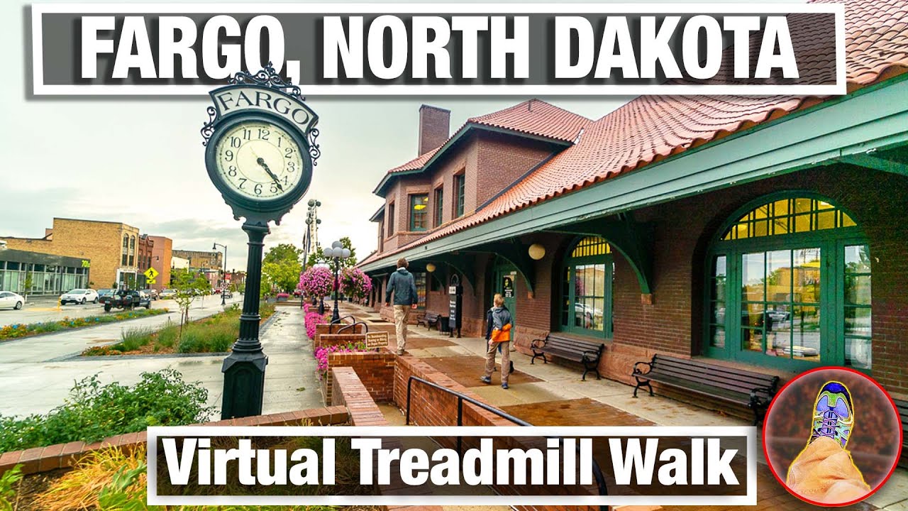 City Walks - Fargo North Dakota Virtual Walking Tour - Downtown Fargo
