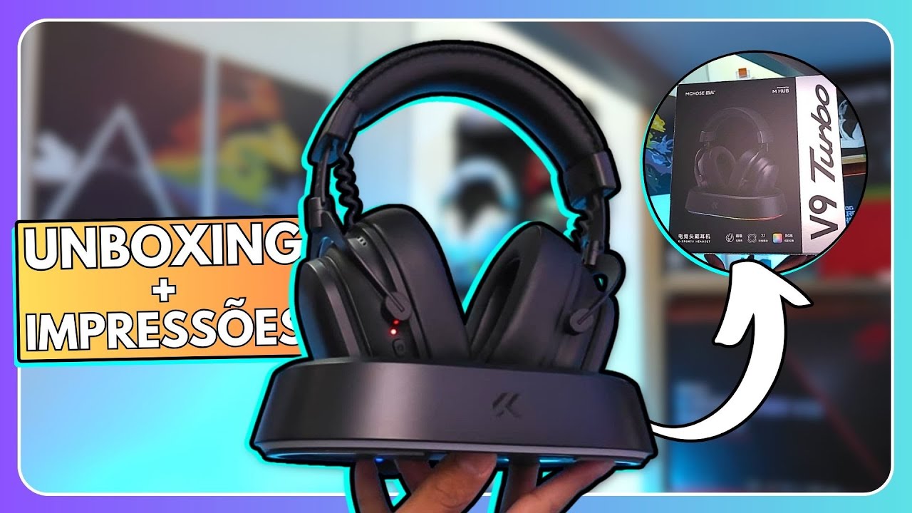 MCHOSE V9 TURBO+ - QUE HEADSET INSANO!