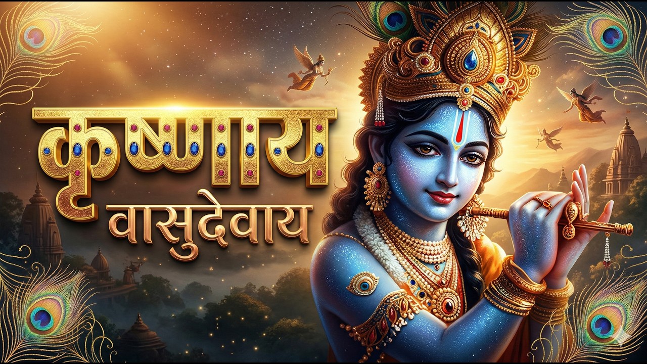 Krishna Mantra - Om Krishnaya Vasudevaya 108 Times | Bhakti Song ॐ कृष्णाय वासुदेवाय हरये परमात्मने