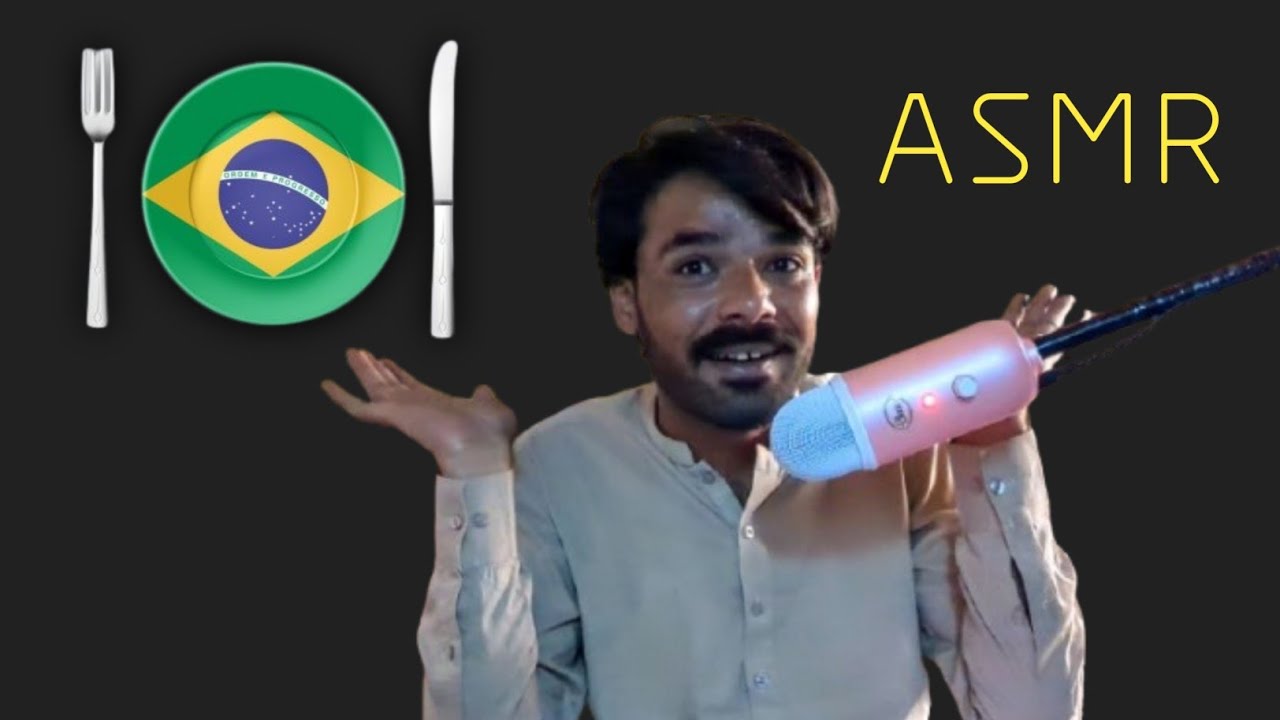 ASMR | Saying Popular Brazilian Foods in Portuguese 🇧🇷 comidas populares brasileiras