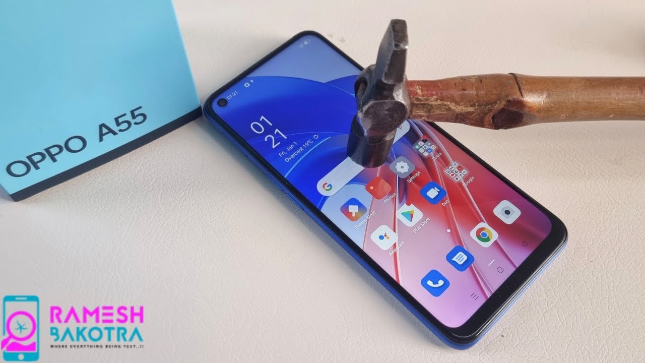 Oppo A55 Screen Scratch test