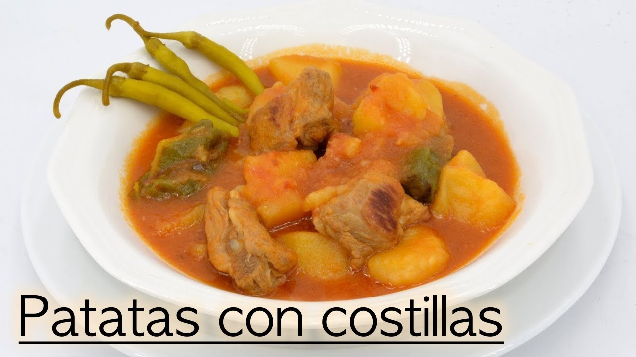 Con patatas y costilla puedes hacer esta maravilla - estofado costillas con patatas - Cuchareo