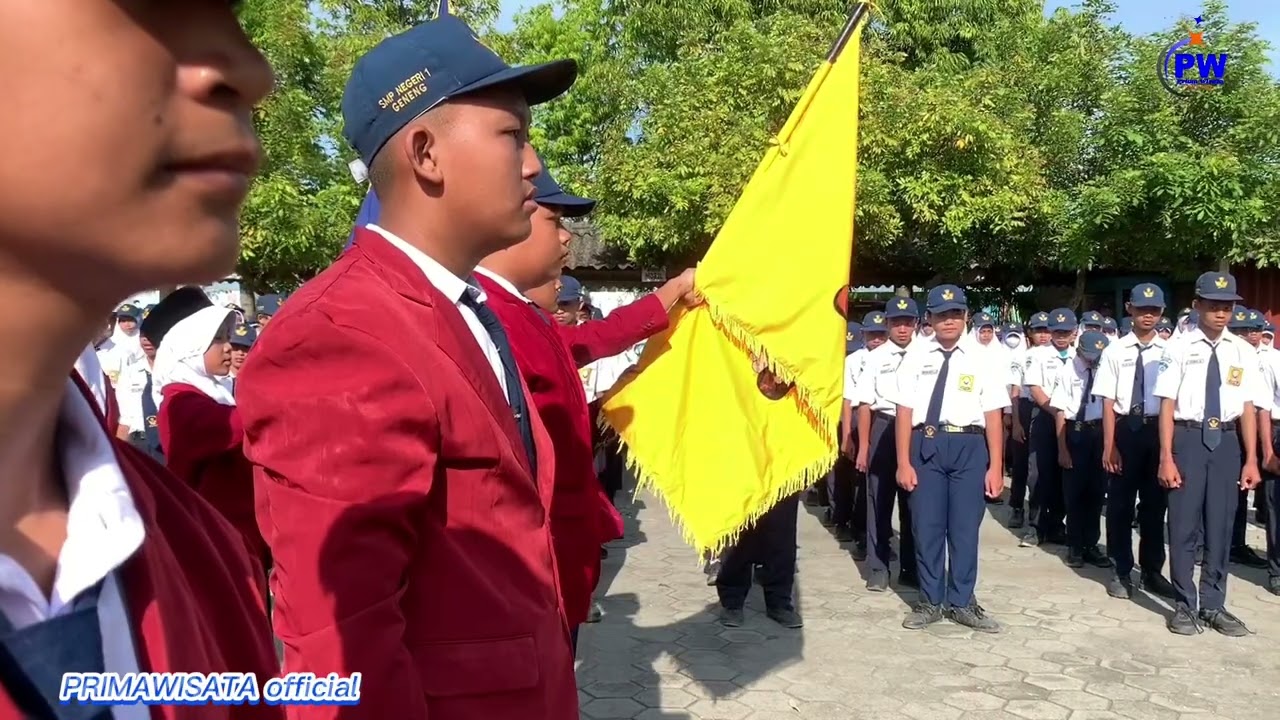 Upacara dan pelantikan osis SMP N 1 GENENG NGAWI 31 oktober 2022