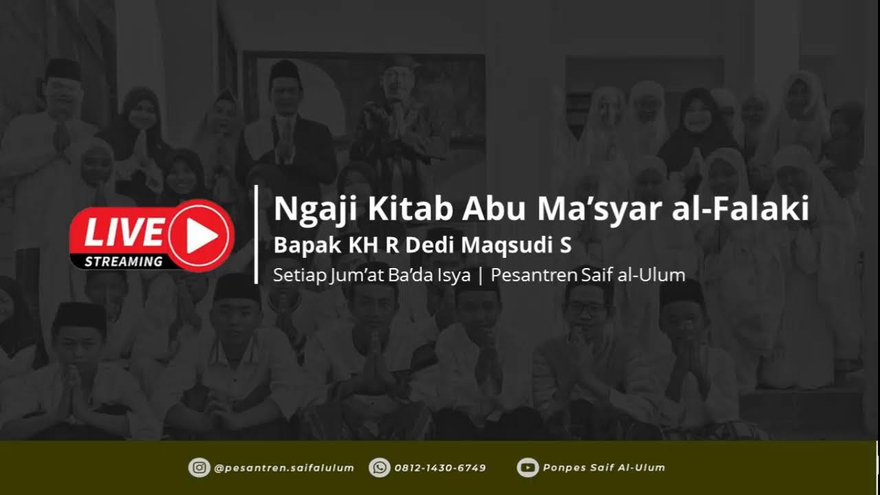 [ Ngaji Kitab Abu Ma'syar al-Falaki ] | Bapak KH R Dedi Maqsudi S