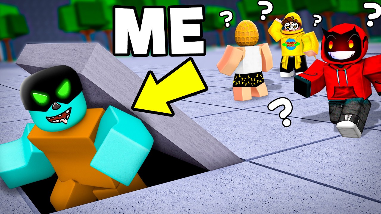 Using GLITCHES to CHEAT in Strongest Battlegrounds HIDE AND SEEK