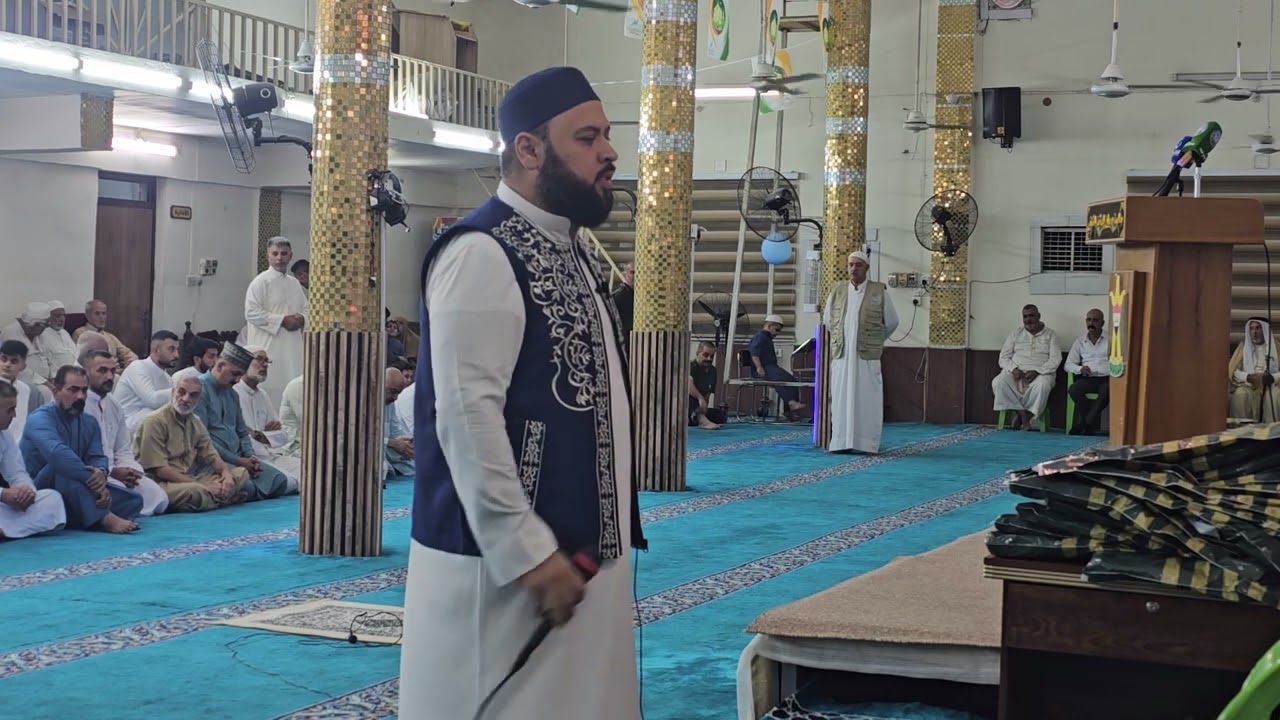 القارئ تاج الدين العشاب 🌿أجمل اذان بنغم الصبا 🌿 جامع الجهاد 