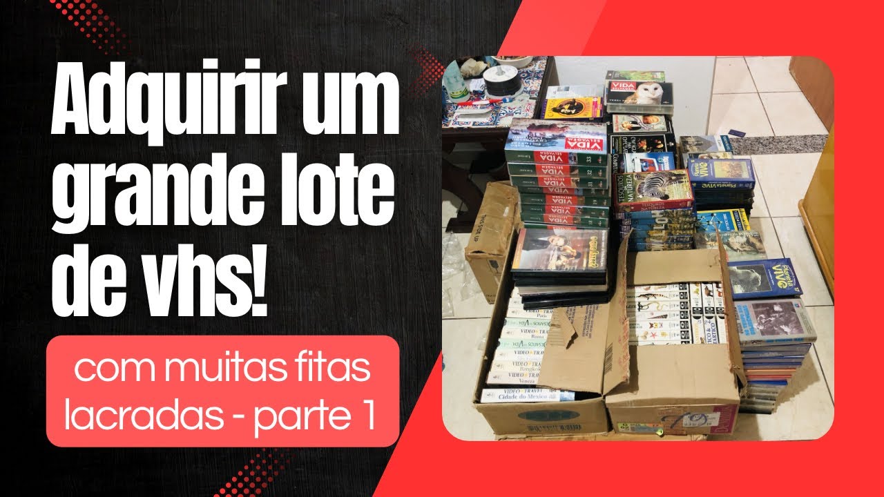 Grande lote de VHS com fitas lacradas | Veja o que encontrei – Parte 1