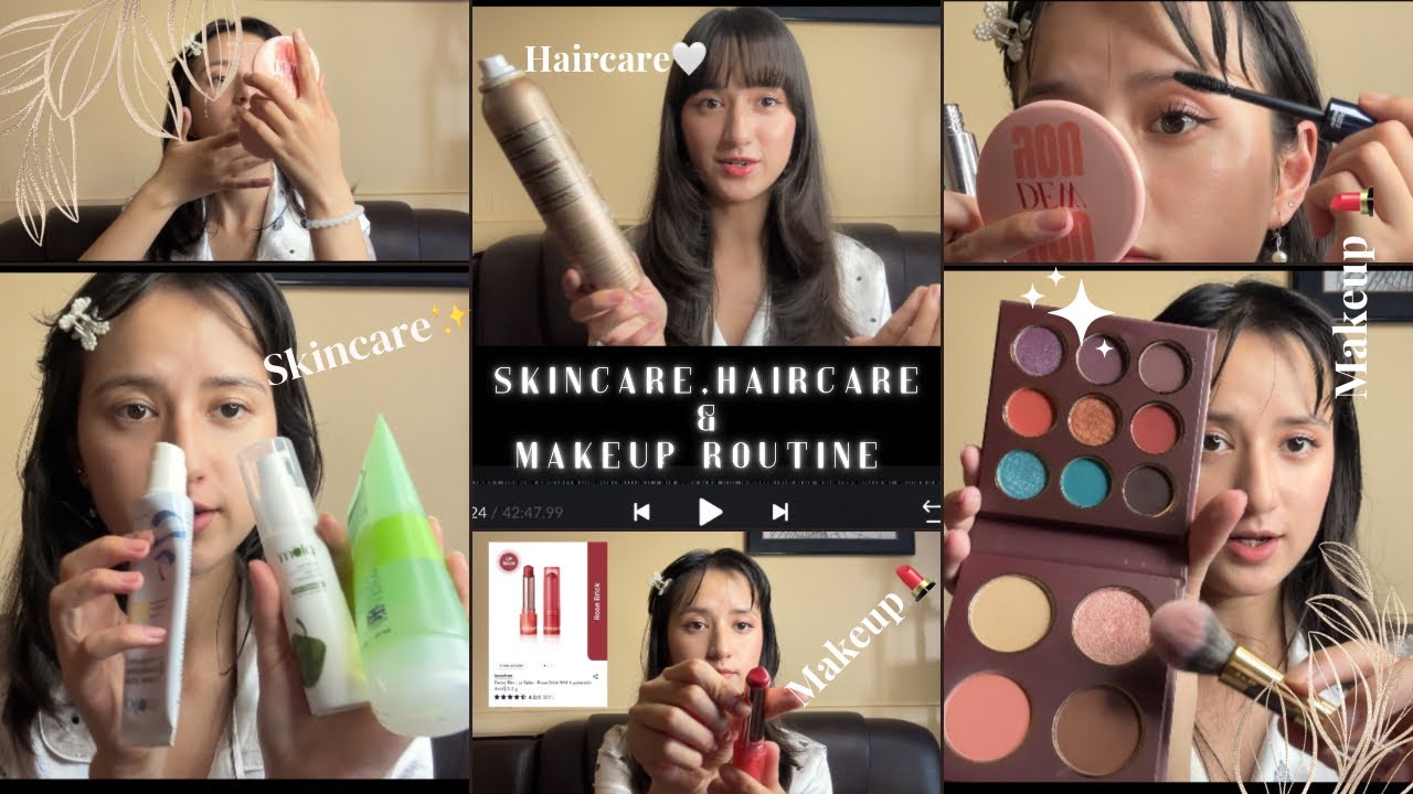 My Skincare, Haircare & Makeup Routine || vlog13@Shreya_Subba