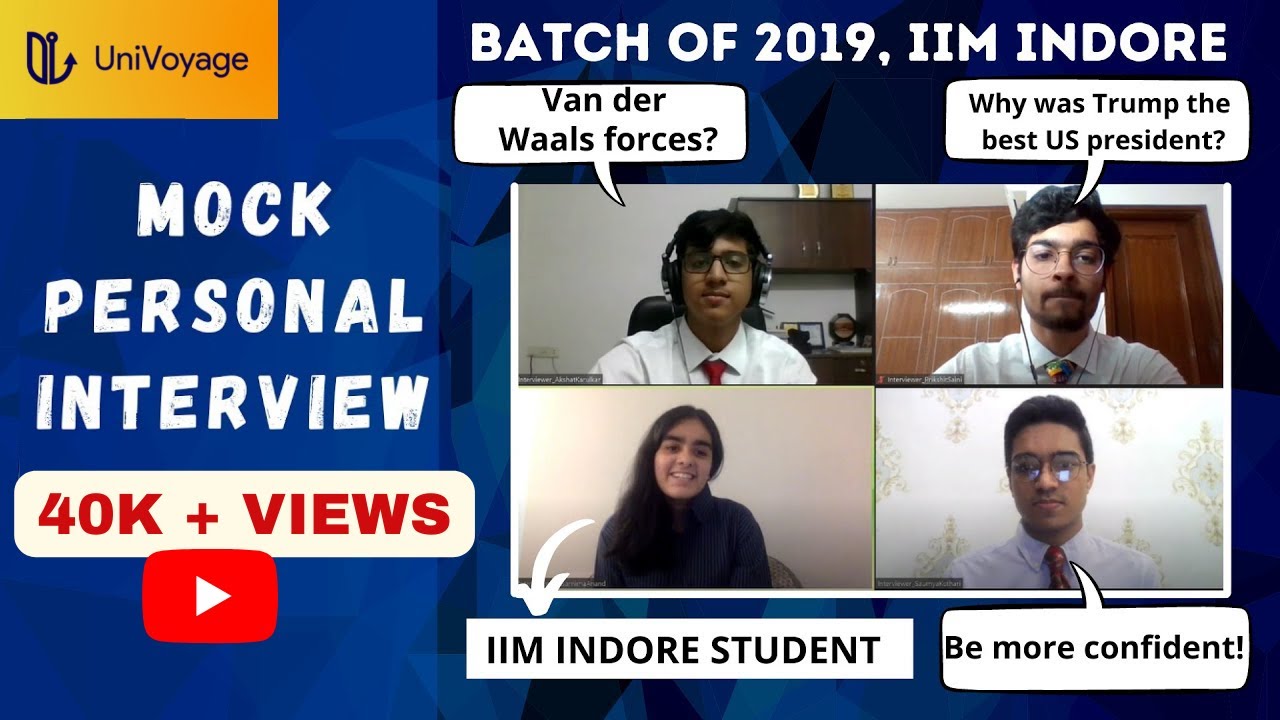 Personal Interview for IPMAT Indore - Mock PI for IIM Indore