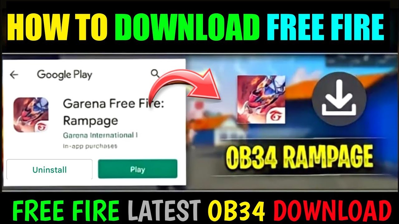 How To Download Garena Free Fire | Free Fire ob34 update version download