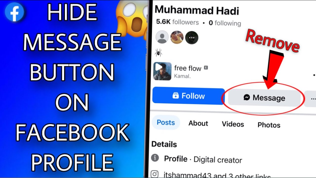 How to Remove Message Button on Facebook 2025| Hide message button on Facebook Profile