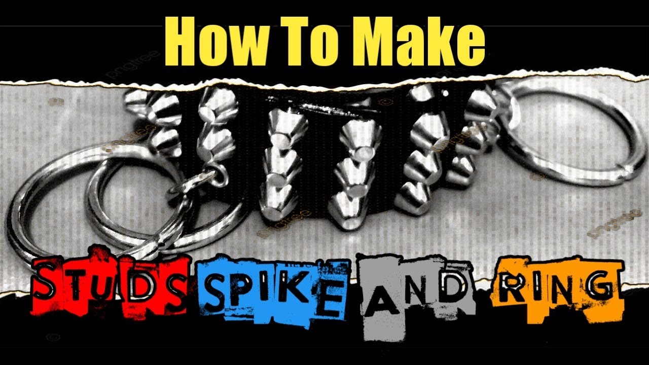 Flat Cone Studs and Ring || How to make DIY studded belt. #punk #martilkaret #diy