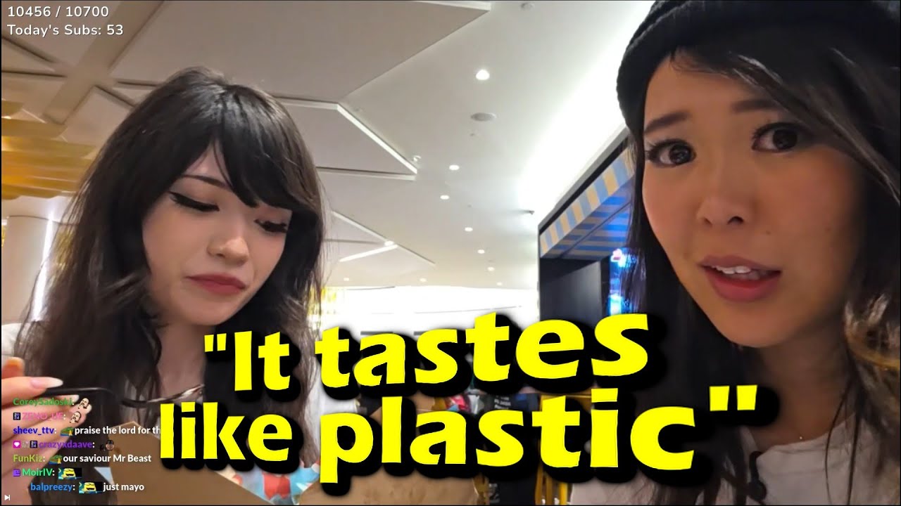 ExtraEmily and Emiru Try MrBeast Burger for the First Time
