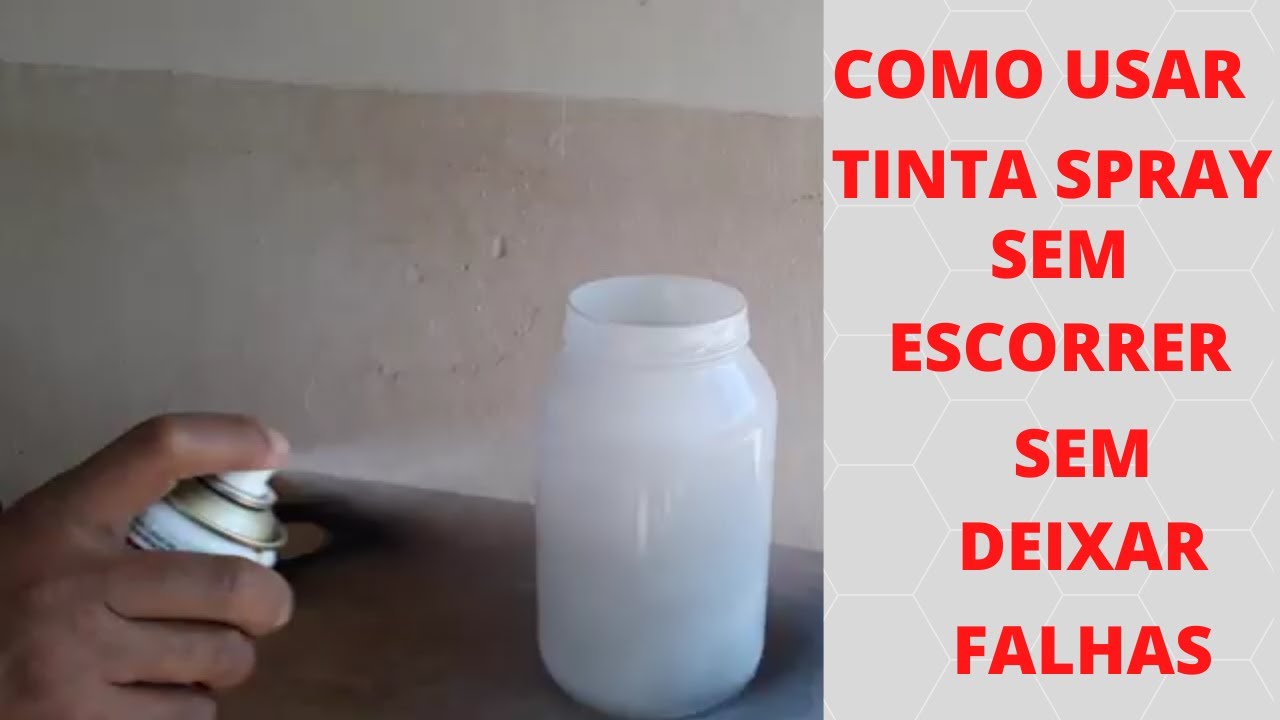 INCRÍVEL!!! COMO USAR TINTA SPRAY SEM ESCORRER E SEM DEIXAR FALHA.
