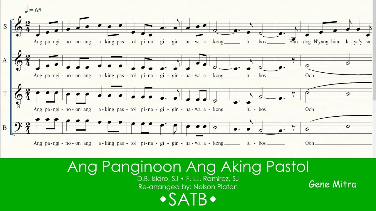 Ang Panginoon Ang Aking Pastol • SATB
