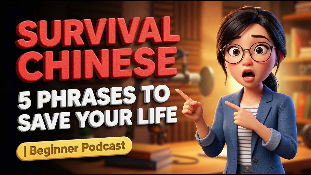 Survival Chinese: 5 Phrases to Save Your Life | Beginner Podcast Ep 1
