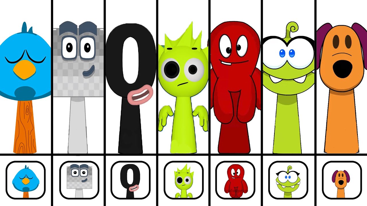 🔥 NEW Sprunki OCs Characters – Fred , Om Nelle ,  Nine Hundred (from Numberlocks) , OWAKCX , Loula