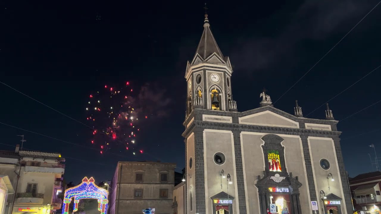Trecastagni 17 Maggio 2025 Ottava Festività Sant'Alfio e Fuochi Artificiali Ditta PIPPO GRASSO 4K