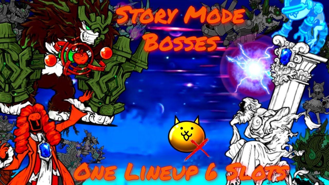 Story Mode Bosses, No Gacha, One Lineup, 6 Units Only | The Battle Cats