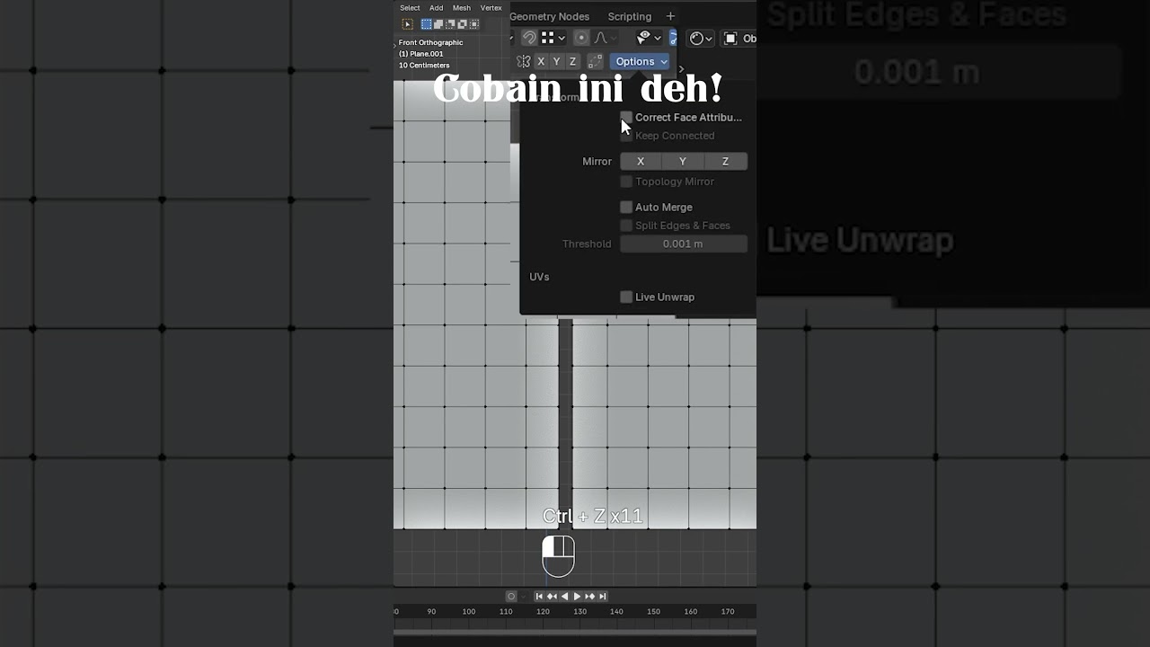 Auto Merge Vertex di Blender ! #blenderindonesia #tutorialblender #angintimur #anginteamur