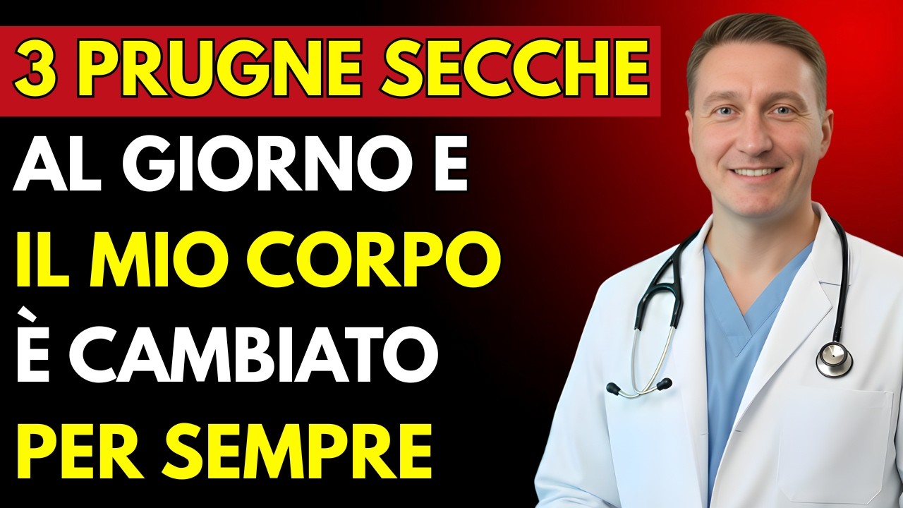 Mangiavo 3 PRUGNE SECCHE ogni giorno, e quello che è successo dopo mi ha CAMBIATO LA VITA!
