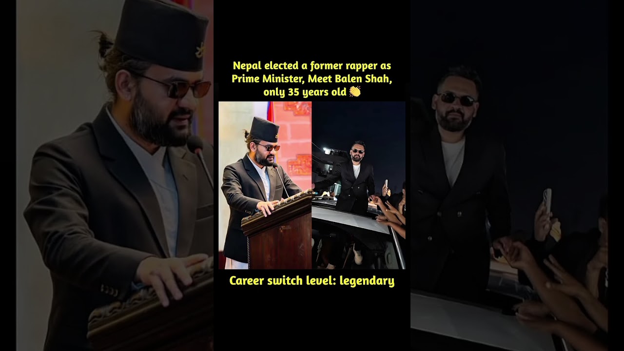 FROM RAPPER TO MAYOR &ndash; BALEN SHAH&rsquo;S INCREDIBLE JOURNEY 🎤🏛️#balenshah #newpm #pm #viral #shorts