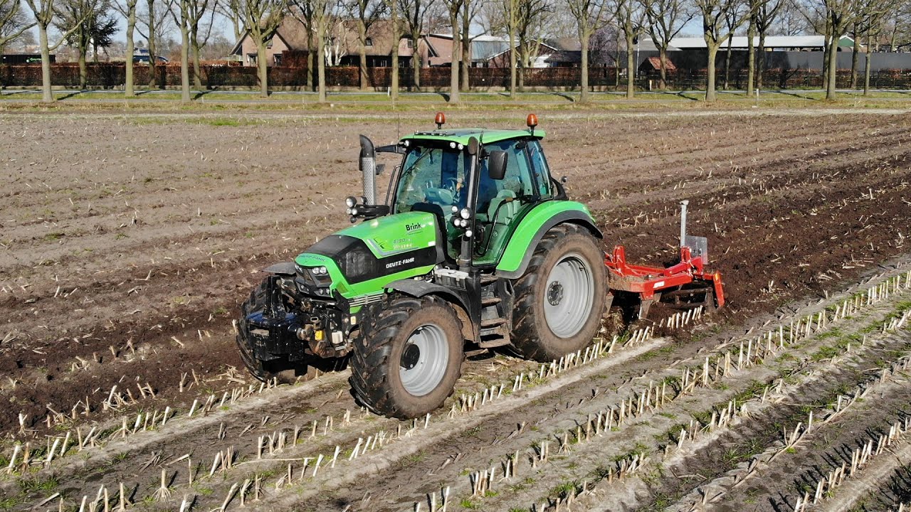Ripping Soil | Deutz-Fahr 6190 + Evers | Van den Brink | 2022