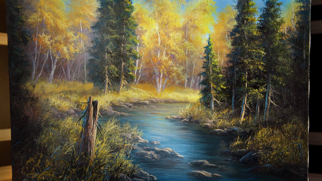 Autumn River - Landscape Painting