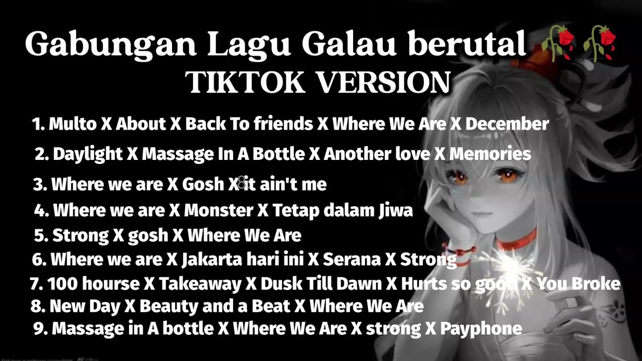 GABUNGAN LAGU GALAU BERUTAL TIKTOK VERSION 🥀🥀 - MULTO X WHERE WE ARE X BACK TO FRIENDS X DECEMBER 