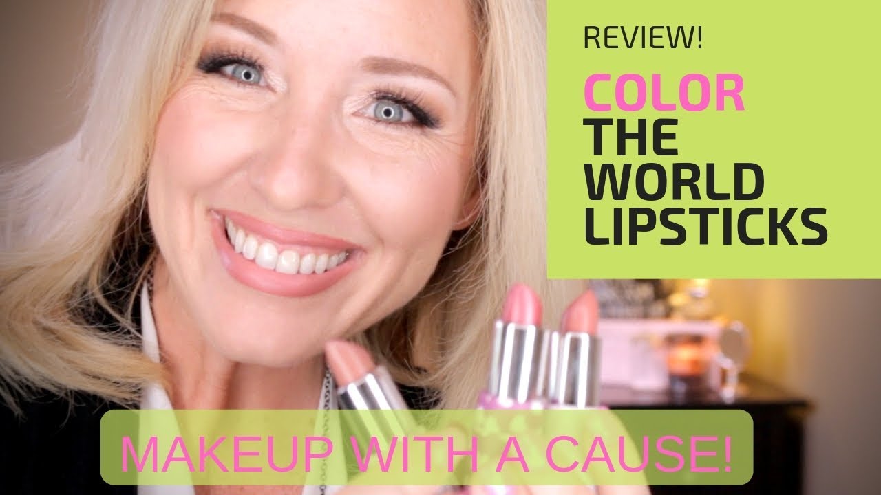 COLOR THE WORLD LIPSTICK REVIEW | VEGAN | NATURAL | GIVES BACK