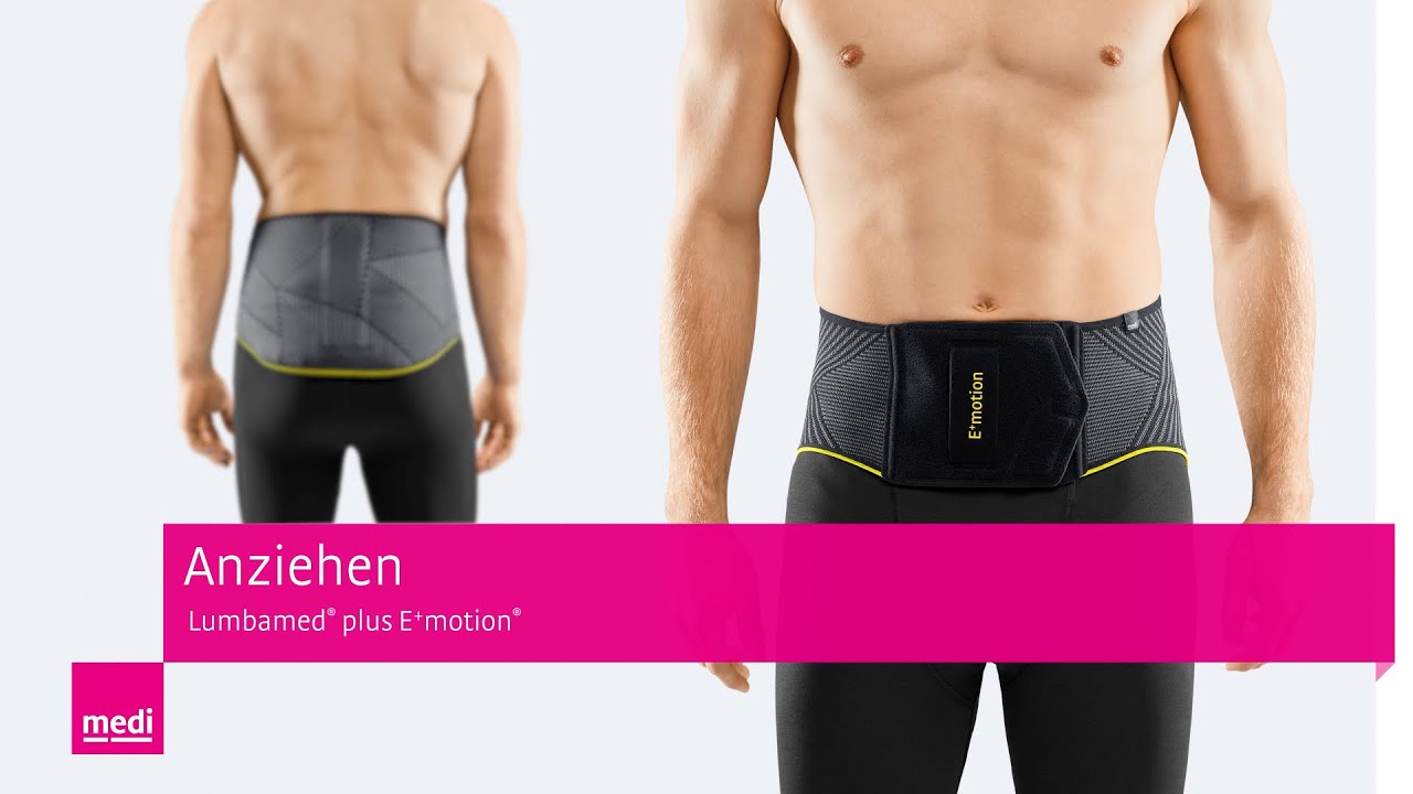 Richtig anziehen: Rücken-Orthese Lumbamed® plus E⁺motion®