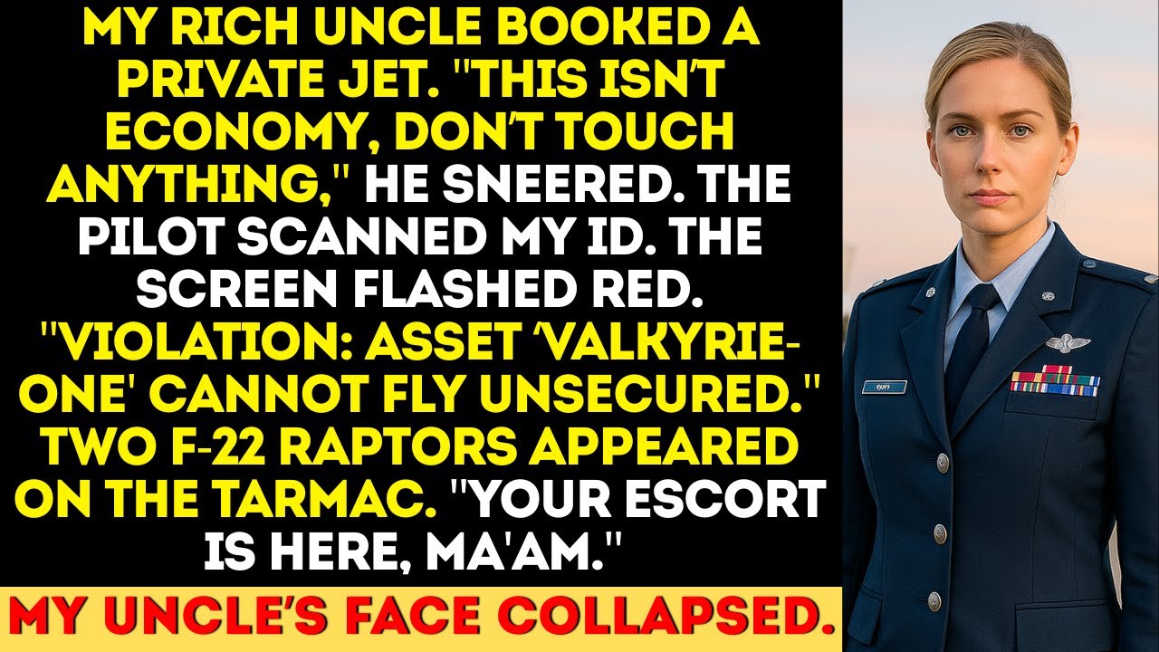My Rich Uncle Mocked Me On His Private Jet—Then Two F-22 Raptors Arrived To Escort Me…