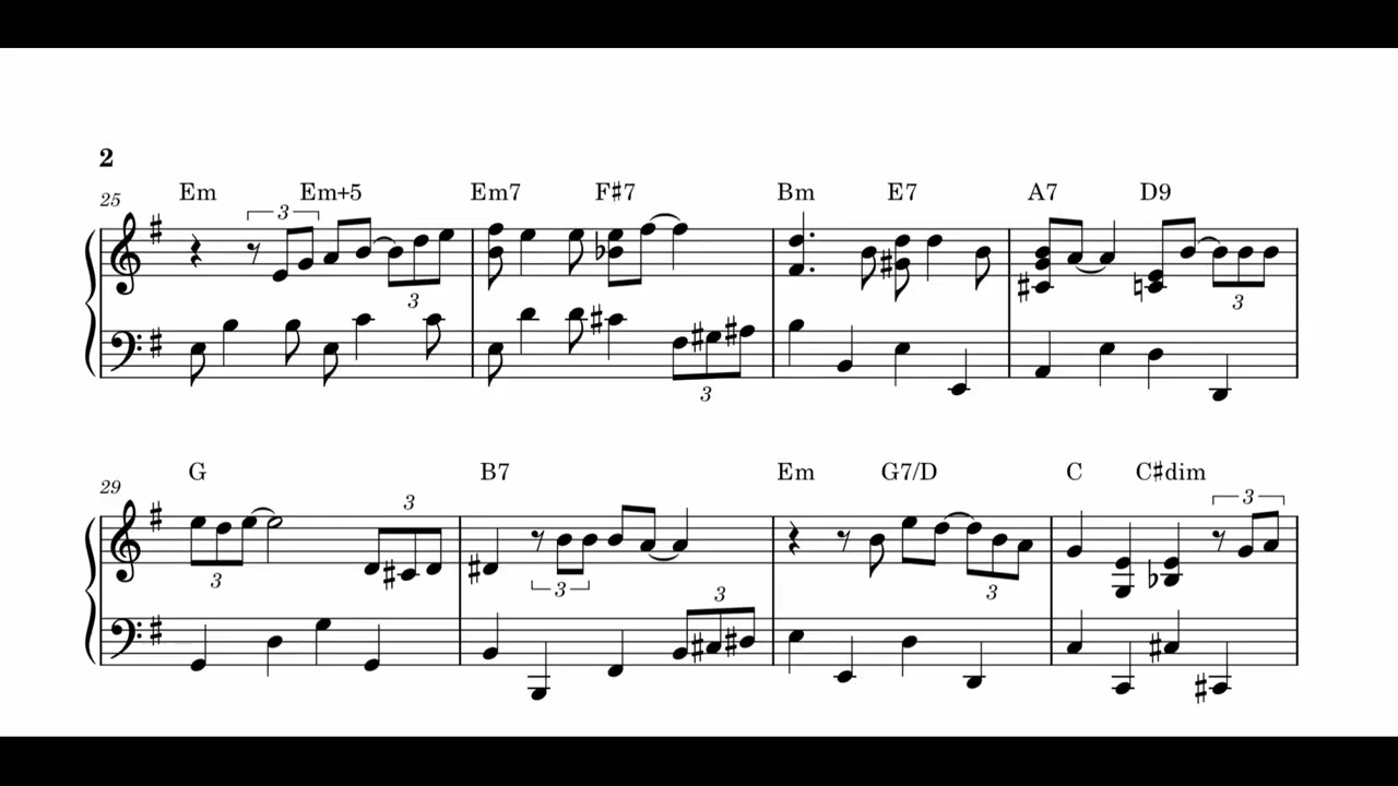 그대는내사랑 Georgia On My Mind– 감성 피아노 악보 연주 ver. | 문근후 PianistEmotional Piano Sheet Music ver. by