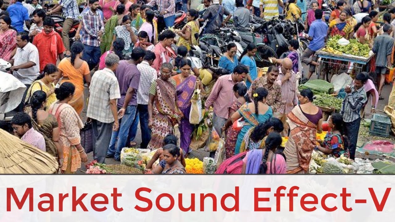 Market Ambience 5|Street|Bazaar|City|Village|Exterior|Think Sound Effects