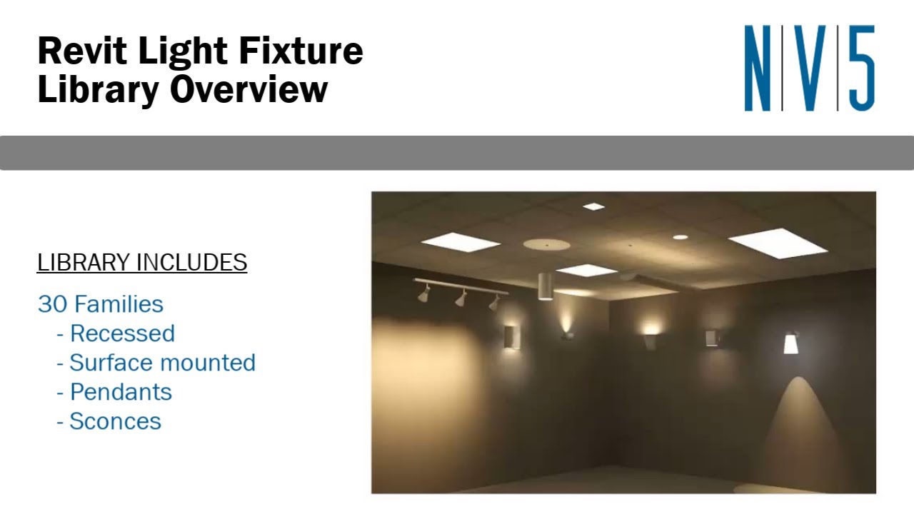 NV5 Revit Light Fixture Family Overview