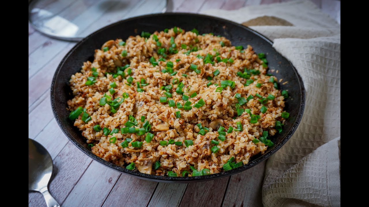 Как приготовить вкусную гречку | Гречка с грибами Рецепты из гречки | Гречка на обед
