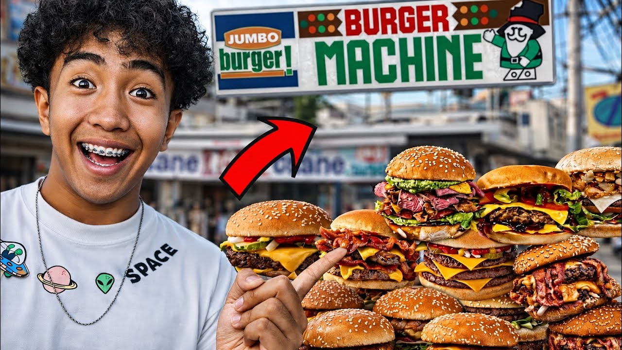 Buying EVERYTHING sa Menu ng Burger Machine!