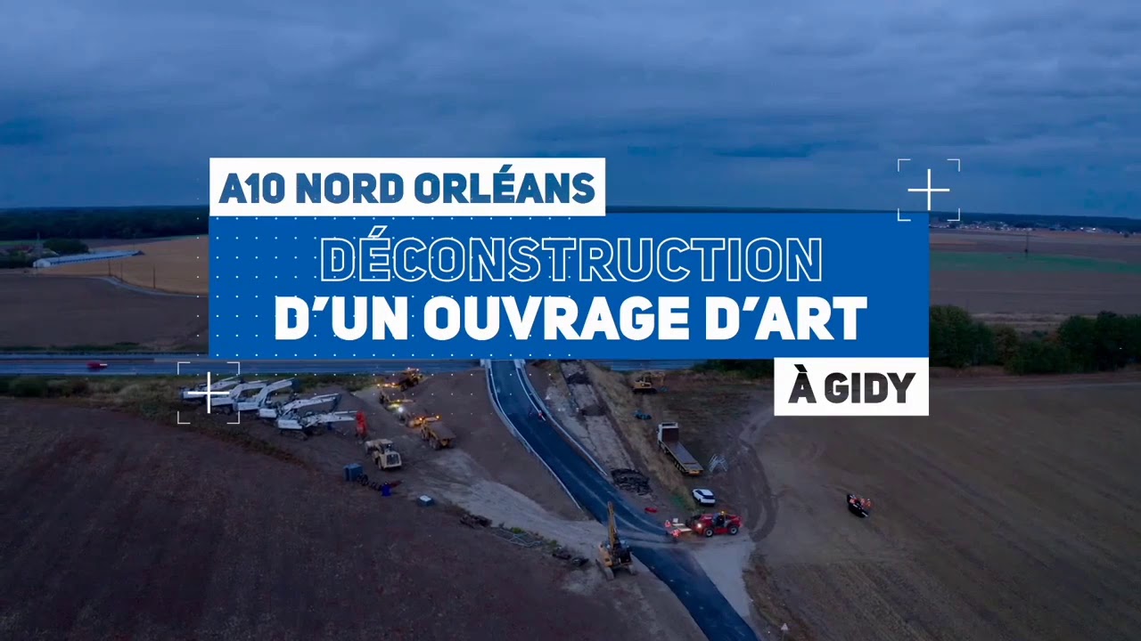 Démolition de pont sur l'A10