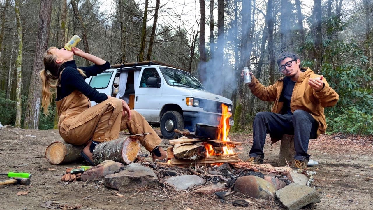 Camping with Box Truck Boy in the Mountains (a van life vlog)