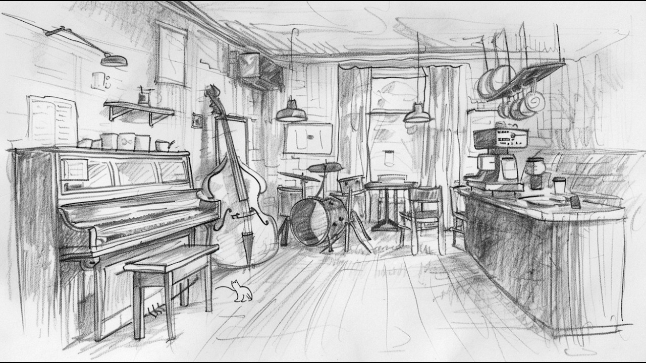 3 Hours Jazz Piano Trio | Cozy Evening Cafe Ambience