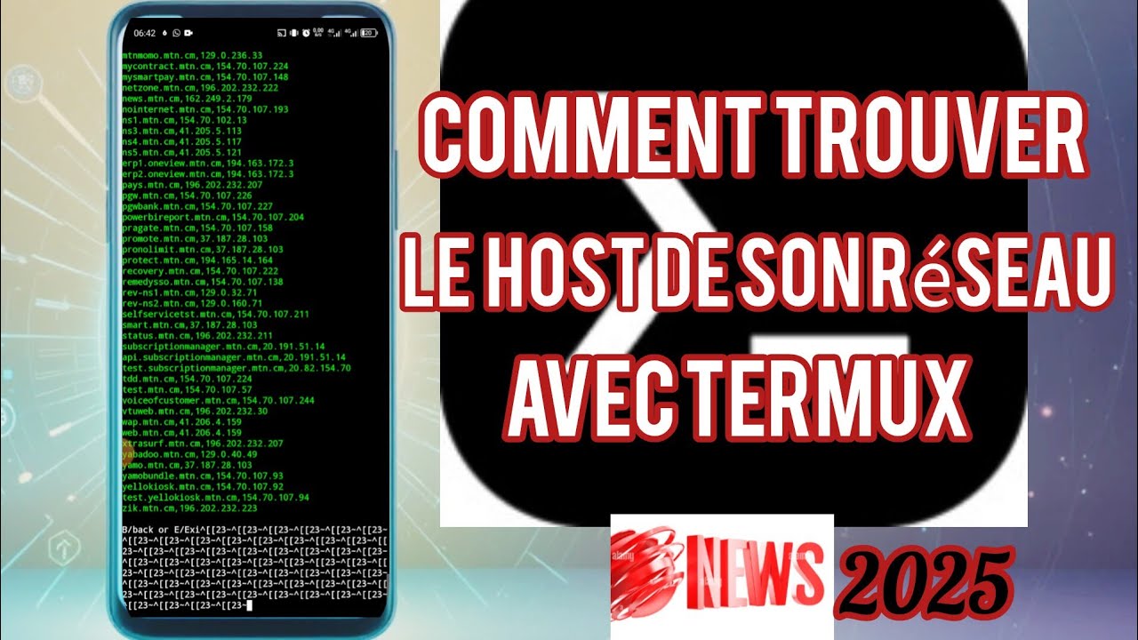 Comment trouver l'host de son réseau avec termux