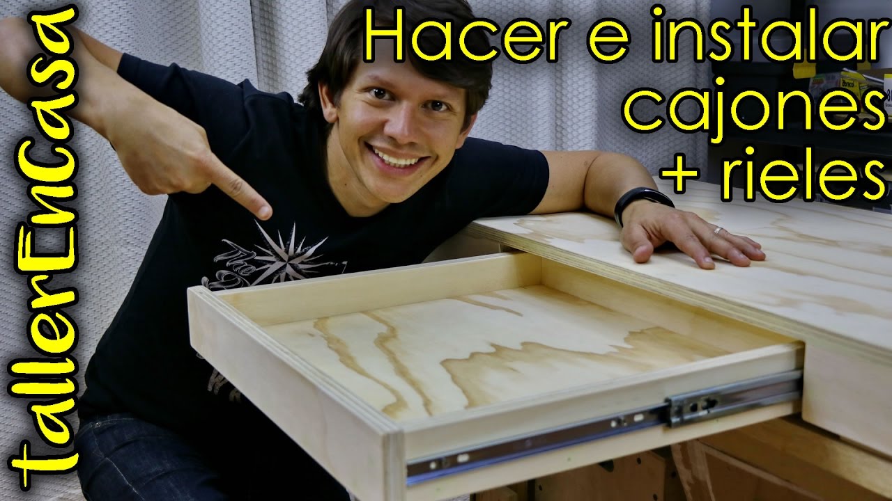 Como hacer cajones e instalar correderas/rieles &iquest;solo con un taladro?